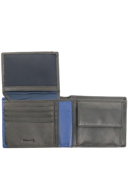 SNAP  Leather wallet with coin purse black/navy - Men’s Wallets