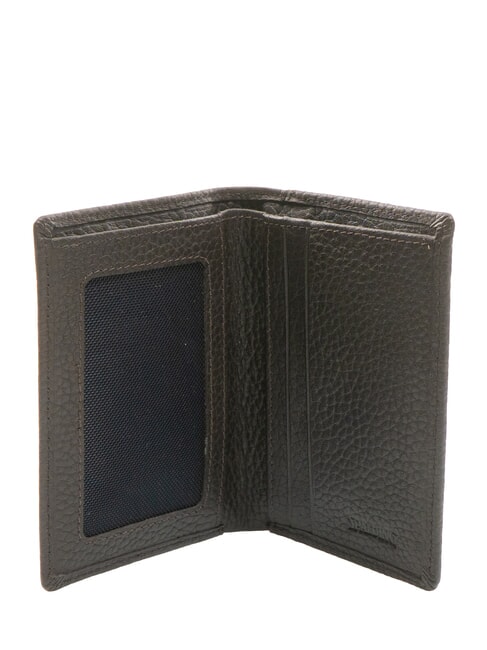 SNAP  Hammered Leather Vertical Wallet testamoro - Men’s Wallets