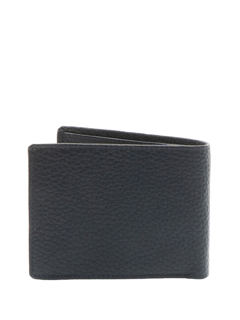 SNAP Wallet with coin purse, in leather blue - Men’s Wallets