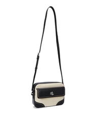 RALPH LAUREN MARCY Straw camera bag with pocket - Women’s Bags