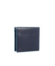 PIQUADRO BLUE SQUARE Leather wallet blue - Men’s Wallets - 5