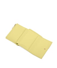 COCCINELLE METALLIC SOFT Small wallet in textured leather lime wash - Women’s Wallets - 2
