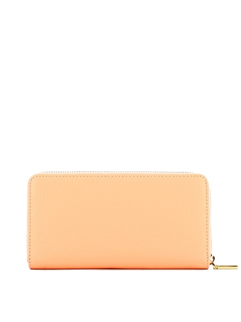 METALLIC SOFT Wallet in textured leather sunrise - Women&rsquo;s Wallets