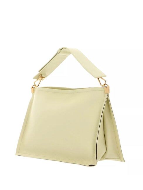 SNIP Shoulder bag in hammered leather lime was/pow.pi - Women’s Bags