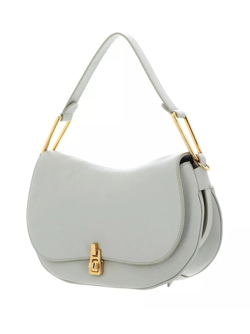 MAGIE SOFT Leather shoulder bag with shoulder strap celadon green - Women’s Bags