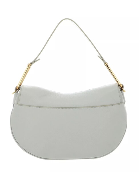 MAGIE SOFT Leather shoulder bag with shoulder strap celadon green - Women’s Bags