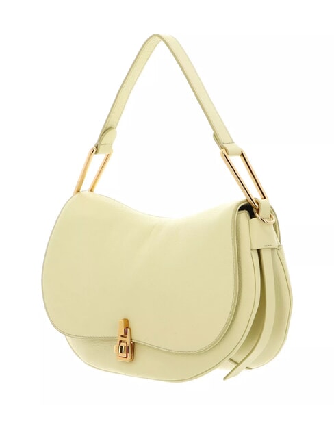 MAGIE SOFT Leather shoulder bag with shoulder strap lime wash - Women’s Bags