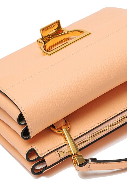 ARLETTIS Textured leather minibag sunrise - Women&rsquo;s Bags