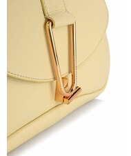 COCCINELLE HIMMA Textured leather handbag lime wash - Women’s Bags - 3