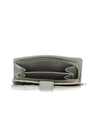 COCCINELLE METALLIC SOFT Wallet in hammered leather celadon green - Women’s Wallets - 3