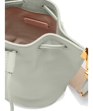 COCCINELLE HYLE Mini Bucket Shoulder Bag, in Leather celadon green - Women’s Bags - 3