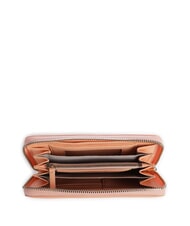 COCCINELLE METALLIC SOFT Textured leather zip wallet - Women’s Wallets