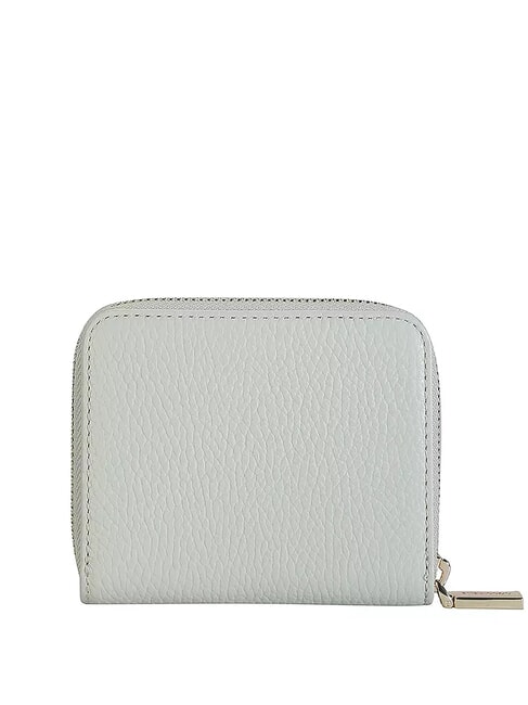 METALLIC SOFT Small leather wallet celadon green - Women’s Wallets