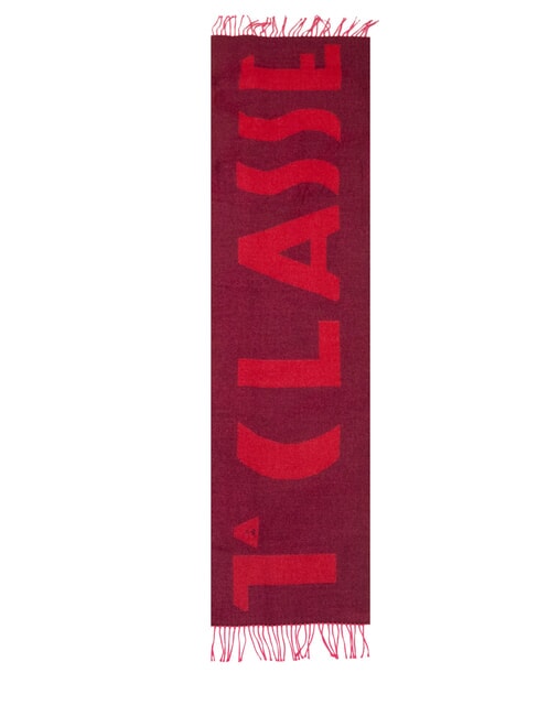 MAXI LOGO Scarf with fringes raspberry - Scarves