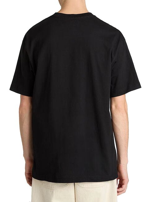 LEFT CHEST II LOOSE Cotton T-Shirt black - T-shirt