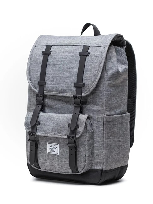 LITTLE AMERICA MID Mid size backpack RAVEN CROSSHATCH - Backpacks & School and Leisure