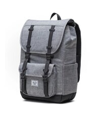 HERSCHEL LITTLE AMERICA MID Mid size backpack RAVEN CROSSHATCH - Backpacks & School and Leisure - 2