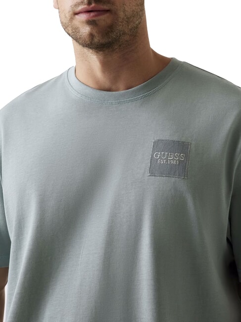 PATCH AT CHEST  Cotton T-Shirt full grey - T-shirt