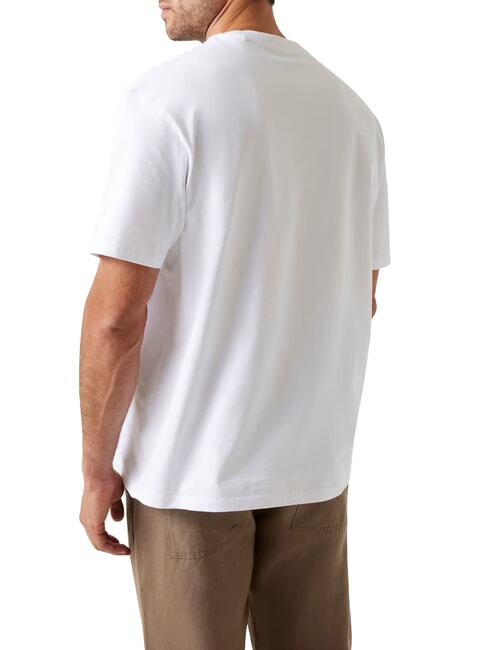 PATCH AT CHEST  Cotton T-Shirt purwhite - T-shirt