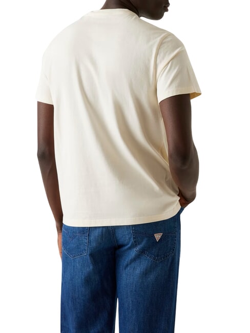 BOX LOGO T-shirt with embroidered logo pearl white - T-shirt