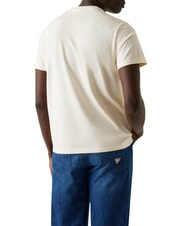 GUESS BOX LOGO T-shirt with embroidered logo pearl white - T-shirt - 2