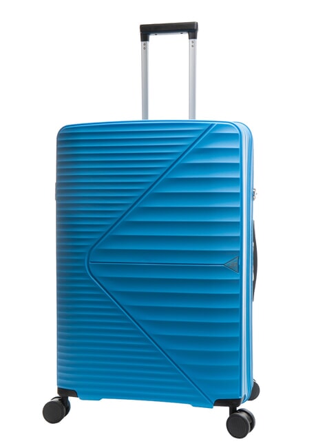 AIR FLOW Large expandable trolley lake blue - Rigid Trolley Cases