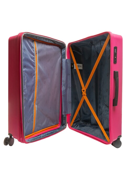 AIR FLOW Large expandable trolley peach red - Rigid Trolley Cases