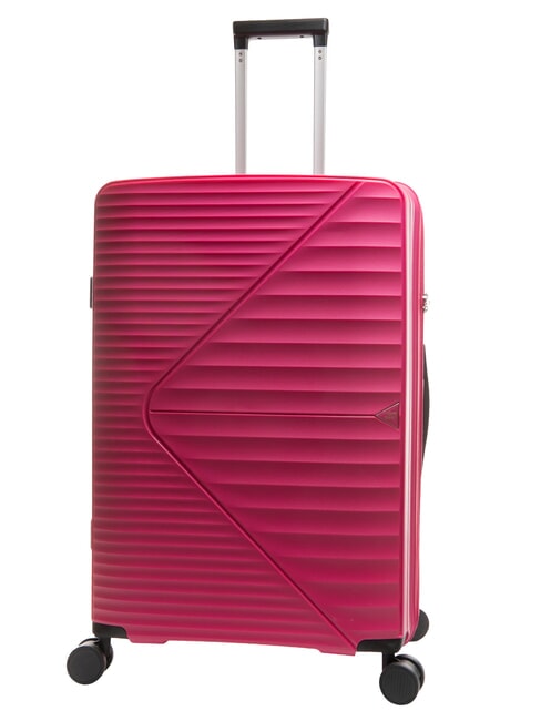 AIR FLOW Large expandable trolley peach red - Rigid Trolley Cases
