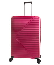 LESAC AIR FLOW Large expandable trolley peach red - Rigid Trolley Cases - 3