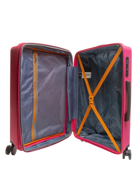 AIR FLOW Set of 3 trolleys: cabin, medium, large peach red - Trolley Set