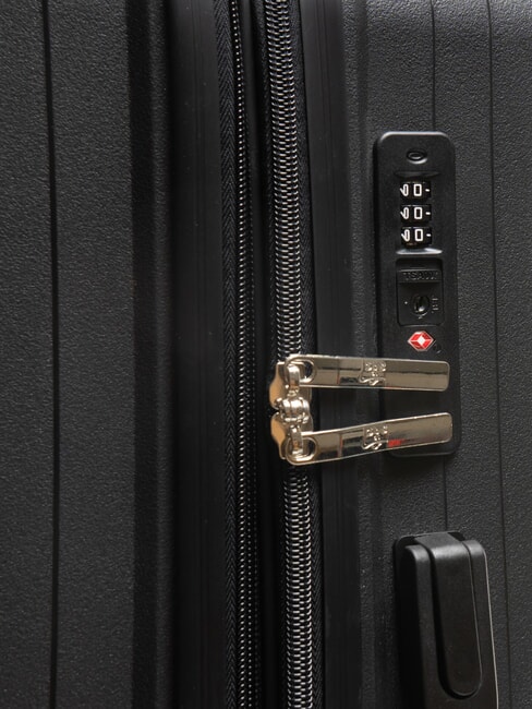 AIR FLOW Set of 3 trolleys: cabin, medium, large black - Trolley Set