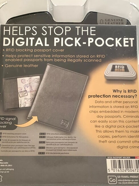 GO  Leather Passport Holder black - Travel Accessories