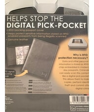 GO TRAVEL GO  Leather Passport Holder black - Travel Accessories - 4