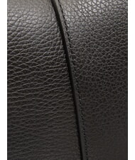 GIANNI CHIARINI HELENA ROUND Leather bag with double shoulder strap Black - Women’s Bags - 3