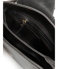 GIANNI CHIARINI HELENA ROUND Leather bag with double shoulder strap Black - Women’s Bags - 5