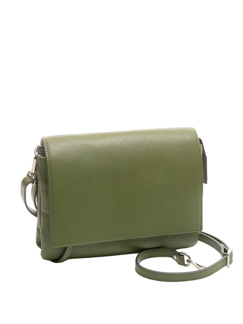 THREE Shoulder bag, in leather deep fire - Women’s Bags