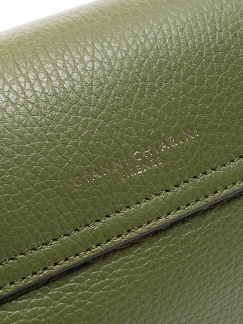 THREE Shoulder bag, in leather deep fire - Women’s Bags