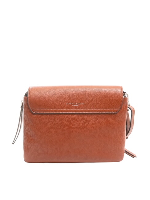 THREE Shoulder bag, in leather brick red - Women’s Bags