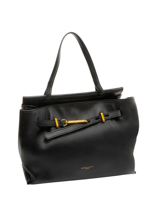 TILDA Leather shoulder bag with shoulder strap Black - Women’s Bags