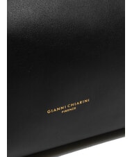 GIANNI CHIARINI TILDA Leather shoulder bag with shoulder strap Black - Women’s Bags - 4