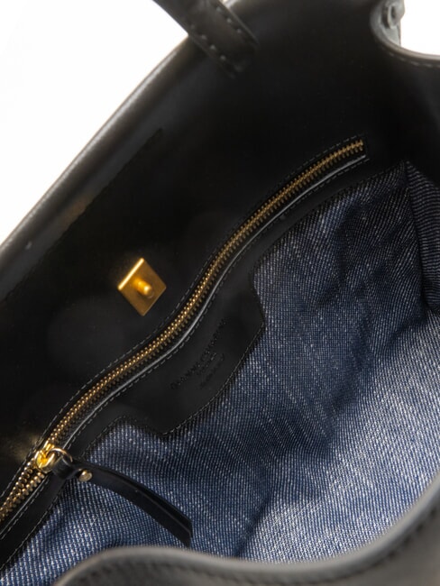 TILDA Leather shoulder bag with shoulder strap Black - Women’s Bags