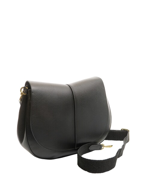 HELENA ROUND Small leather shoulder bag Black - Women’s Bags