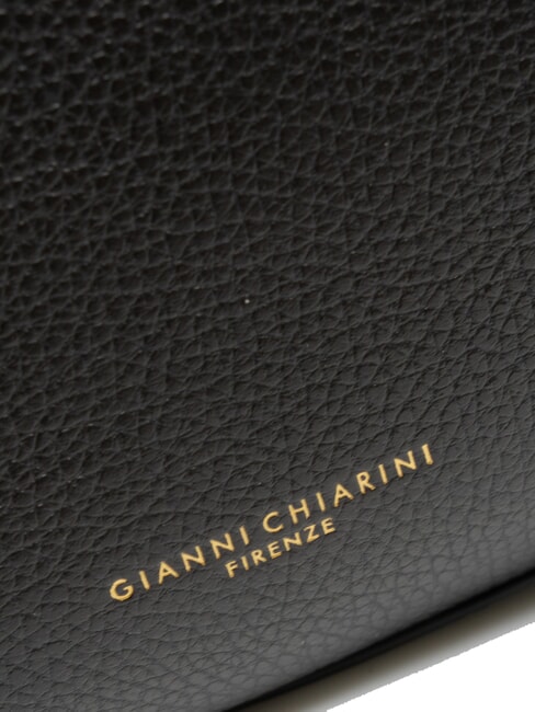 HELENA ROUND Small leather shoulder bag Black - Women’s Bags