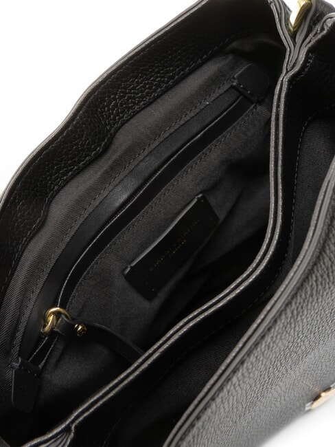 HELENA ROUND Small leather shoulder bag Black - Women’s Bags