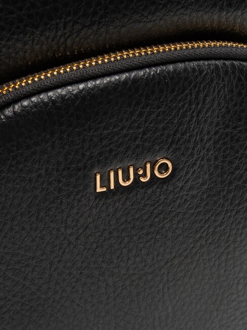 MANHATTAN Medium round backpack with pocket BLACK - Women’s Bags