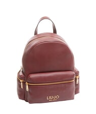 LIUJO EVRIM Medium backpack with pockets red wine - Women’s Bags - 2