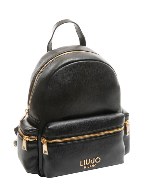 EVRIM Medium backpack with pockets BLACK - Women’s Bags