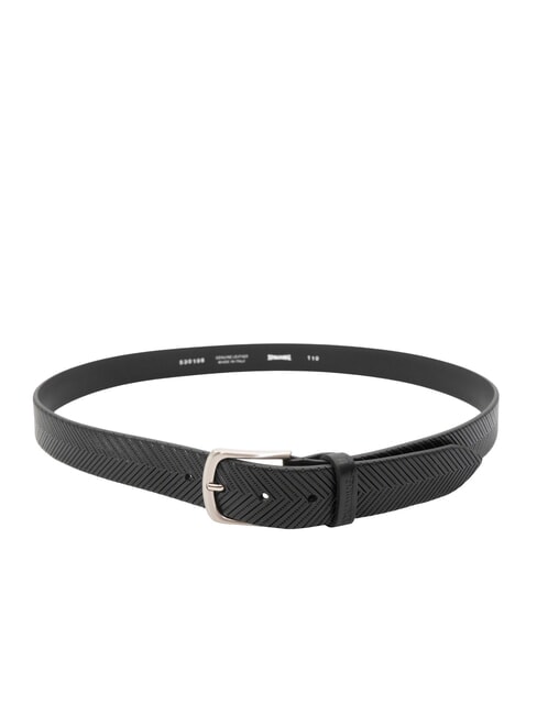 ZIGZAG Shortenable leather belt black - Belts