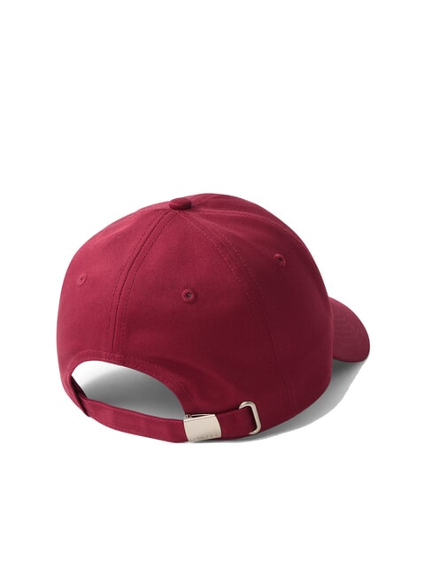 CKJ MONO LOGO Cotton baseball cap deep rouge - Hats