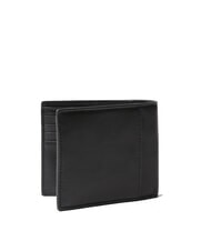 CALVIN KLEIN SCULPTED IMPRESSION Leather wallet cc and coin purse on black - Men’s Wallets - 3